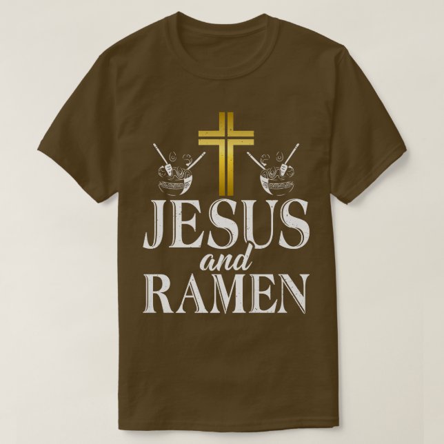 Jesus och Ramen Älskare 471 T Shirt (Design framsida)