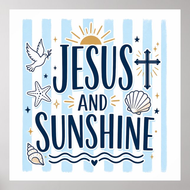 Jesus och solsken Affisch (Framsidan)