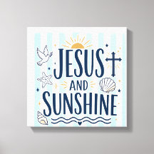 Jesus och solsken Canvas
