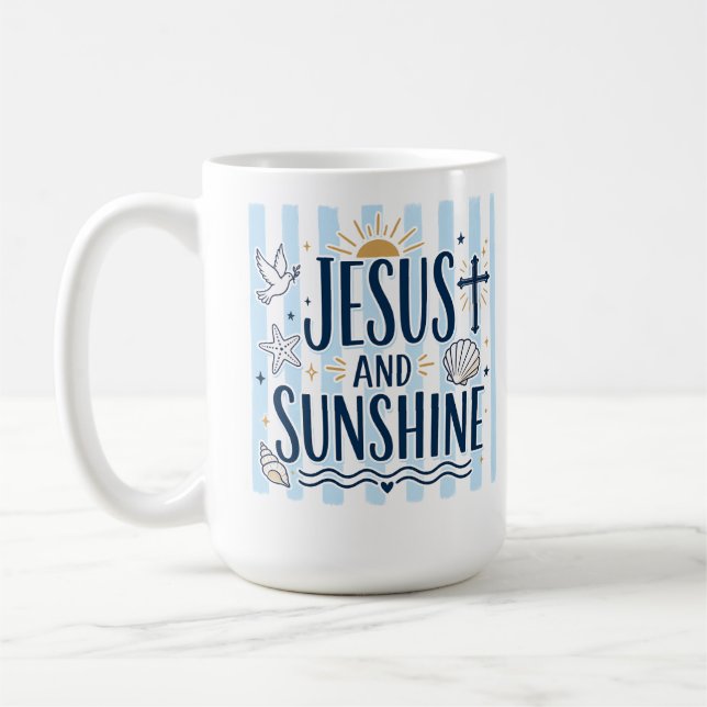Jesus och solsken Kaffe kopp (Vänster)