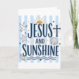 Jesus och solsken kort