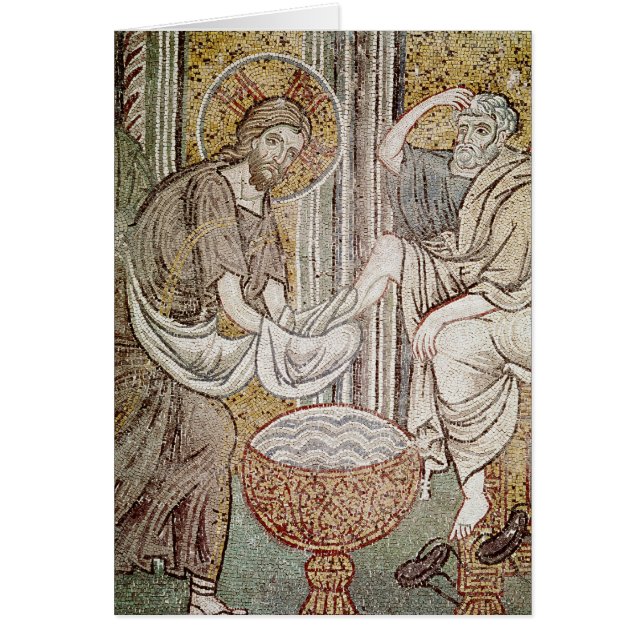 Jesus och St Peter Hälsningskort (Framsidan)