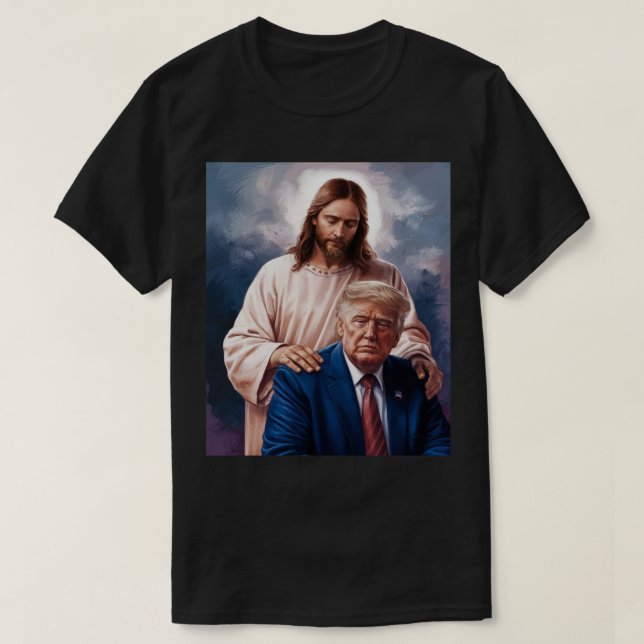 Jesus och Trump T Shirt (Design framsida)