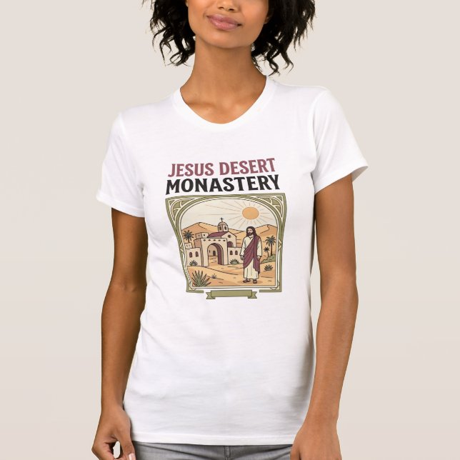 Jesus ökenkloster Jesus ökenkloster Chri T Shirt (Framsida)