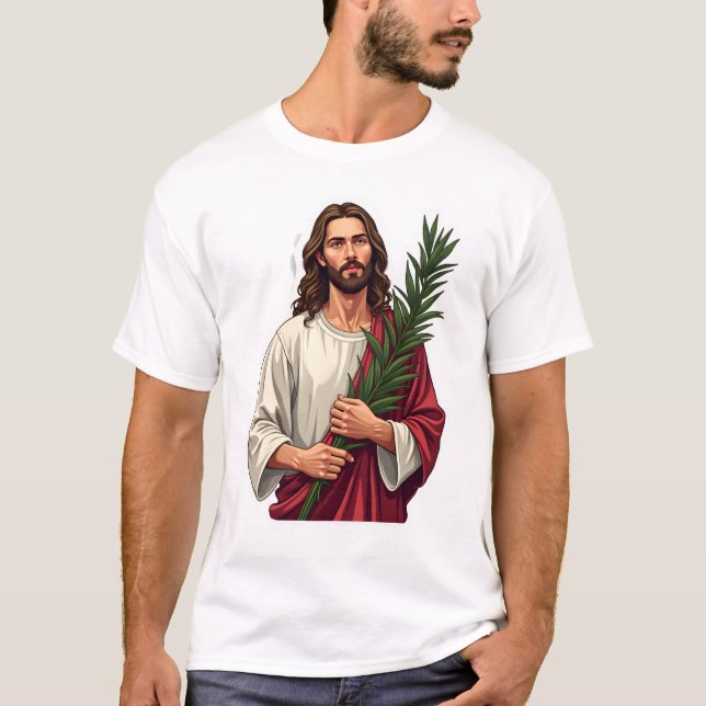 Jesus Olivkvist Vintage Graverad Tee 2 (Framsida)