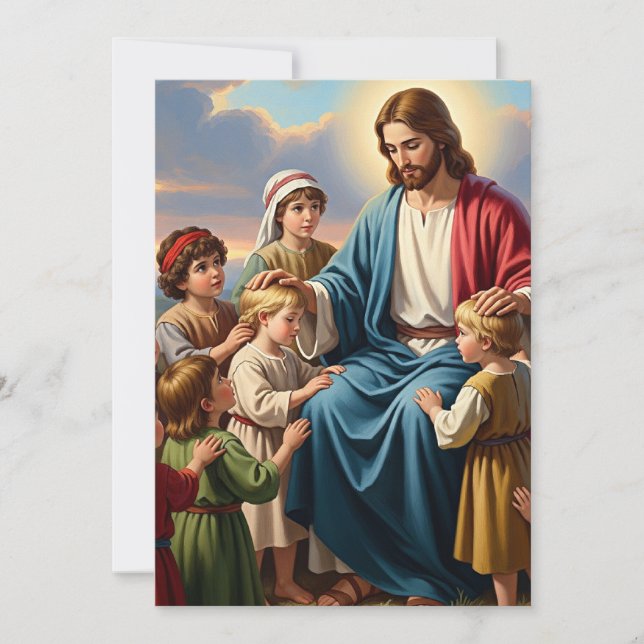 Jesus omgiven av barn (Framsida)