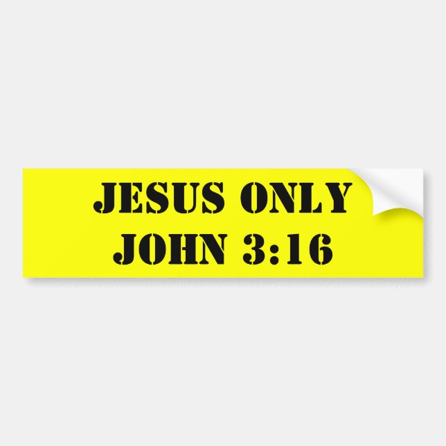 JESUS ONLYJOHN 3:16 BILDEKAL (Framsidan)