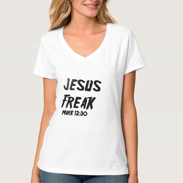 jesus onormal tshirt t shirt (Framsida)