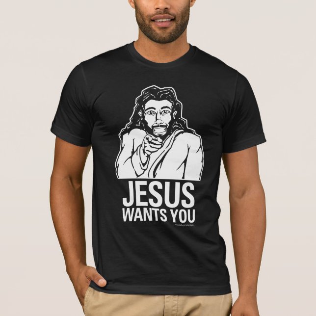 Jesus önskar dig (svarten) t shirt (Framsida)