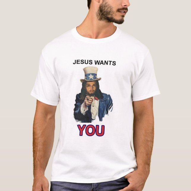 Jesus önskar dig t-shirt (Framsida)