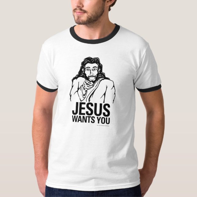 Jesus önskar dig tee shirt (Framsida)