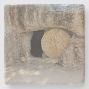 Jesus Open Grav Square Underlägg
