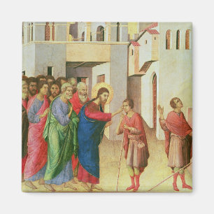Jesus Öppnar Ögonen på en Man Born Blind, 1311 Magnet