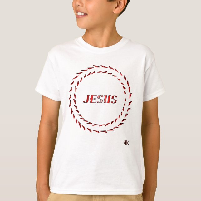 Jesus optisk illusion tee (Framsida)