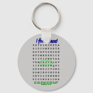 Jesus Ord Search Puzzle Nyckelring