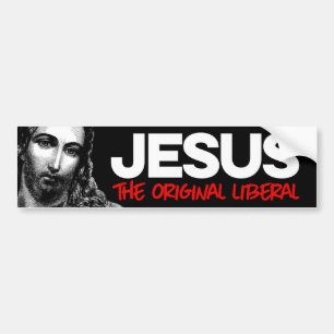 Jesus Original Liberal Bildekal