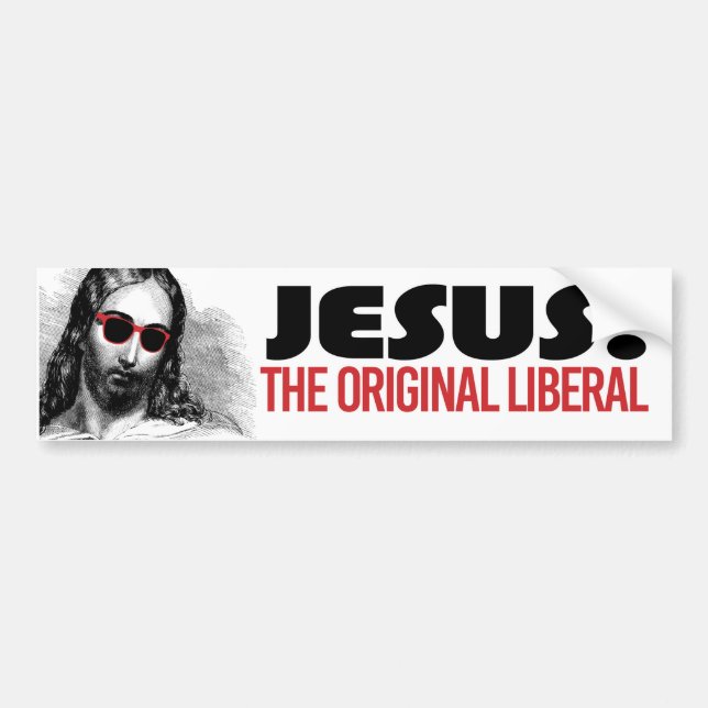 Jesus - Original Liberal - Liberal Humor -.png Bildekal (Framsidan)