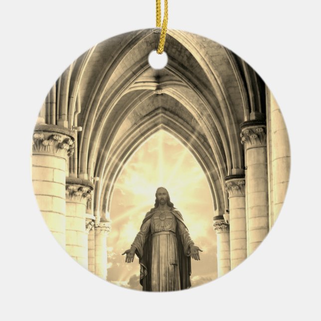 Jesus Ornament med Bible Verse (Framsidan)