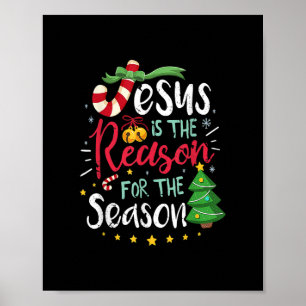 Jesus Orsaken till säsongen Christian Christma Poster