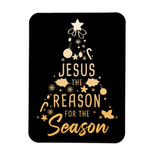 Jesus Orsaken till säsongen - jultron Magnet