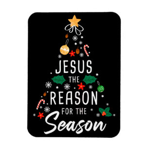 Jesus Orsaken till säsongen - jultron Magnet
