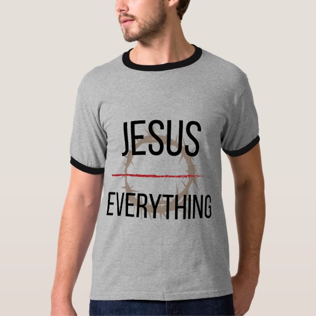Jesus över allt t shirt (Framsida)