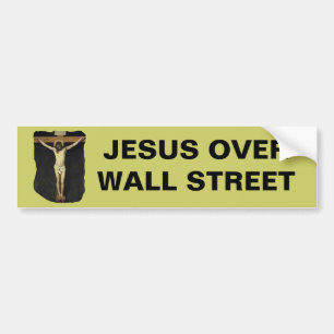 JESUS OVER WALL STREET BILDEKAL