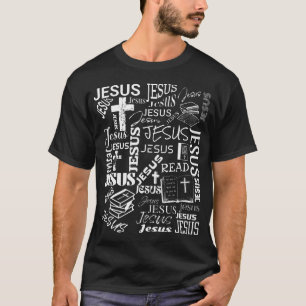 Jesus Överallt Bibeln (Läs För att Gud Så älskade T Shirt