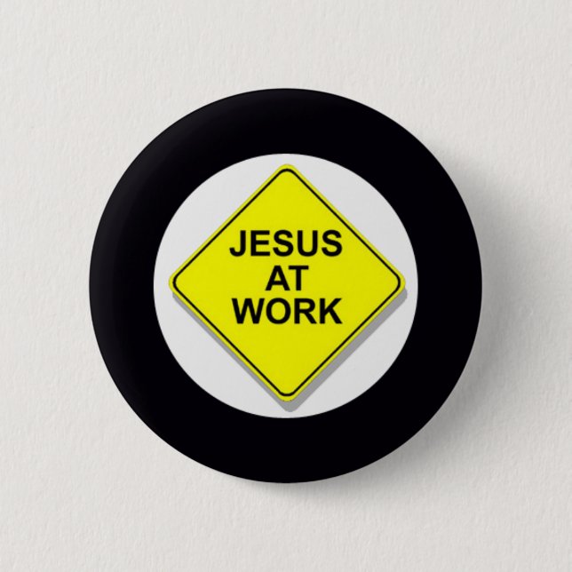 JESUS PÅ ARBETE KNAPP (Framsida)