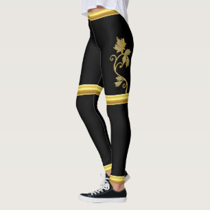 Jesus på din dörr i guld omkullkastar och svärt leggings