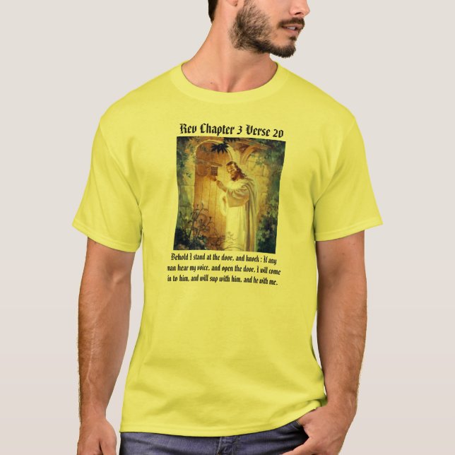 Jesus på dörren T/shirt Tee (Framsida)