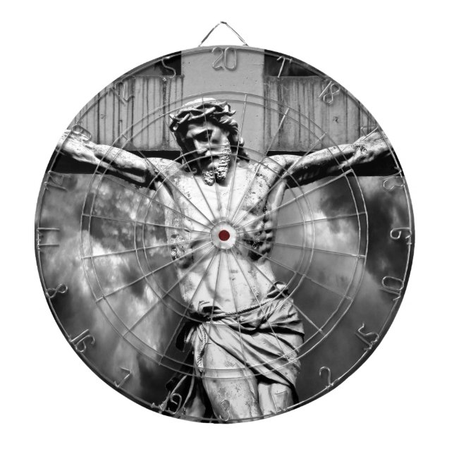 Jesus på en kor darttavla (Framsidan)