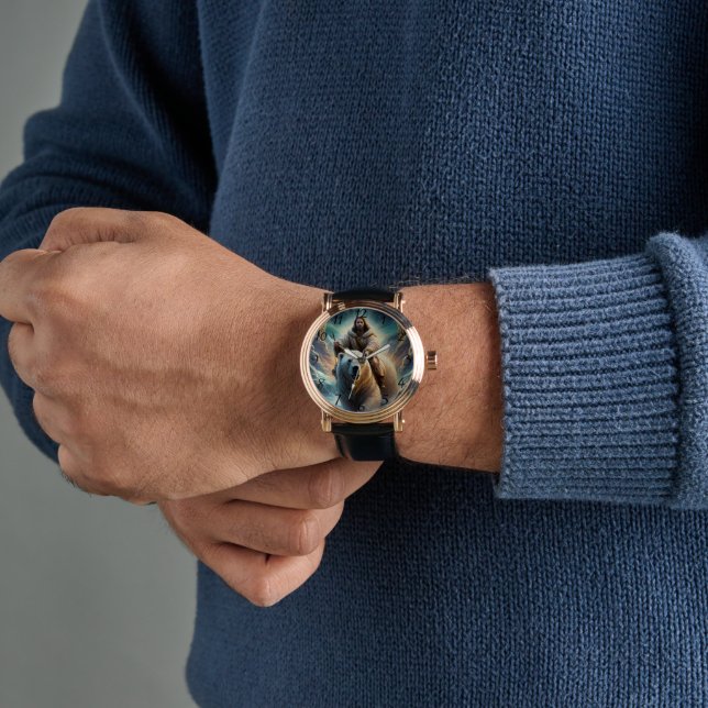 Jesus på en polar björn armbandsur (Handled)