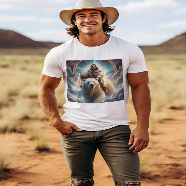 Jesus på en polar björn t shirt (Skapare uppladdad)
