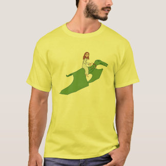 Jesus på en Pterodactyl T-shirt