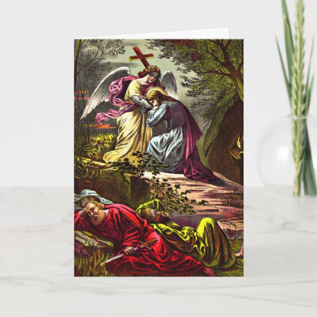 Jesus på Gethsemane Greeting Card Kort (Framsida)