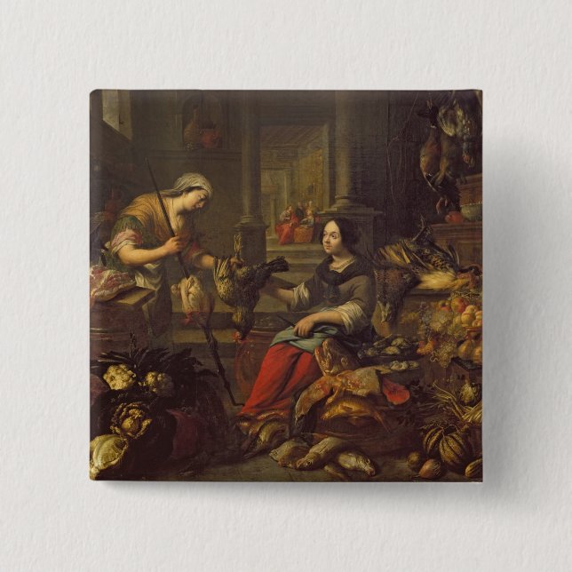 Jesus på hemmet av Martha och Mary 2 Knapp (Framsida)