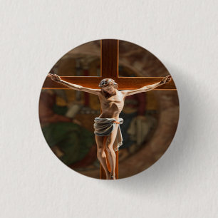 Jesus på knappen kor knapp