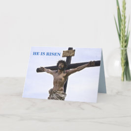 JESUS PÅ KOR ÄR HAN RISEN PÅSK HELGKORT