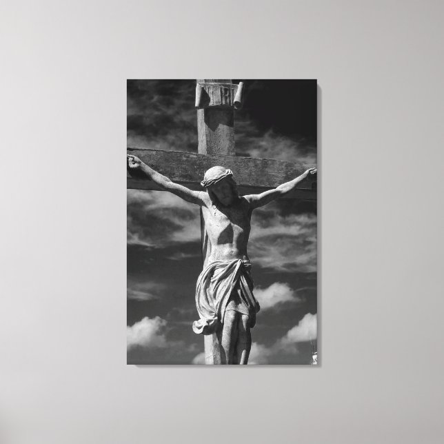 Jesus på Kor Canvastryck (Framsida)