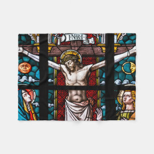 Jesus på Kor Fleecefilt
