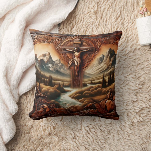 Jesus på Kor i Serenbergslandskapet Kudde (Filt)