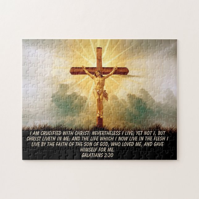 JESUS PÅ KOR JIGSAW PUZZLE PUSSEL (Horisontell)