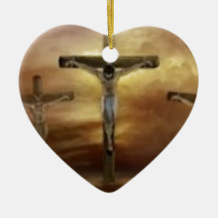 JESUS PÅ KOR JULGRANSPRYDNAD KERAMIK
