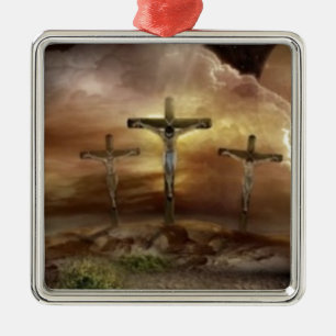 JESUS PÅ KOR JULGRANSPRYDNAD METALL