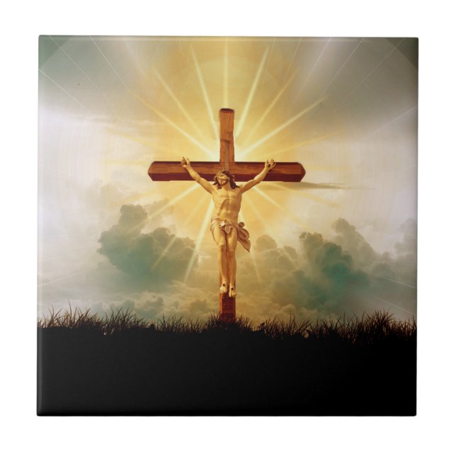 JESUS PÅ KOR KAKELPLATTA (Framsidan)