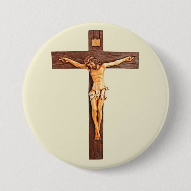 Jesus på Kor Knapp (Framsida)