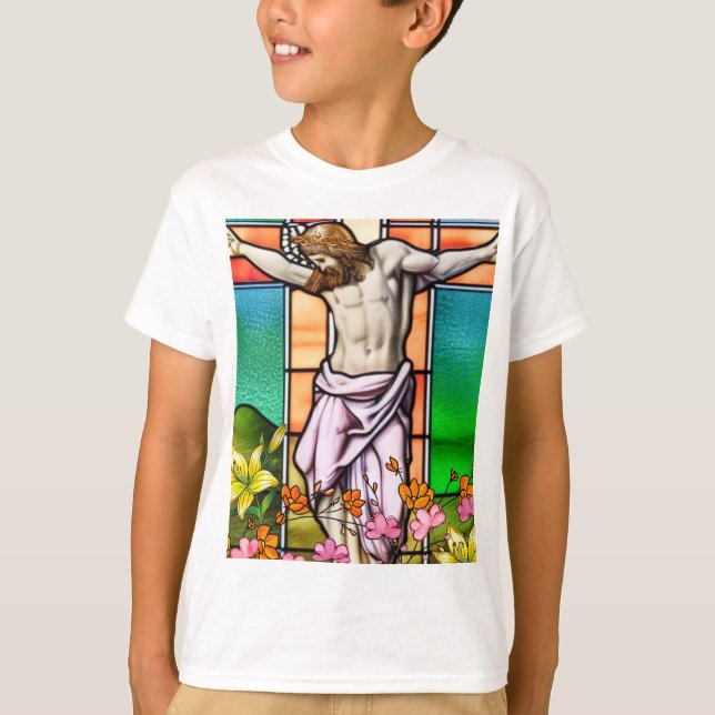Jesus på Kor T Shirt (Framsida)