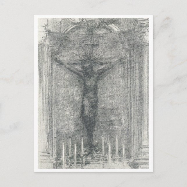 Jesus på kor - vykort (Framsida)