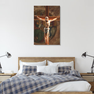 Jesus på kor Wrapped Canvas